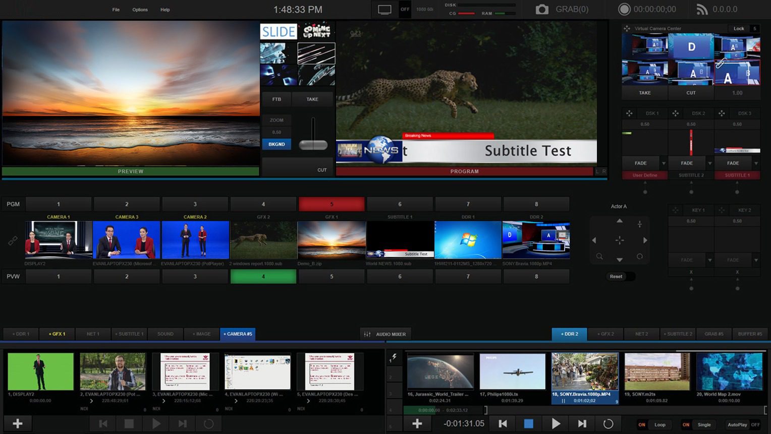 UnicastLS4K MultiView GUI