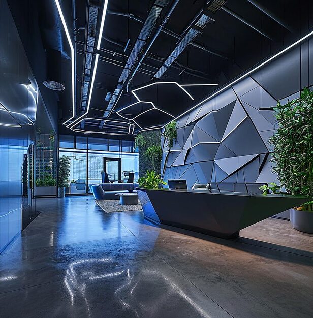 futuristic tech company reception welcoming area 1135748 36477 e1756112790481