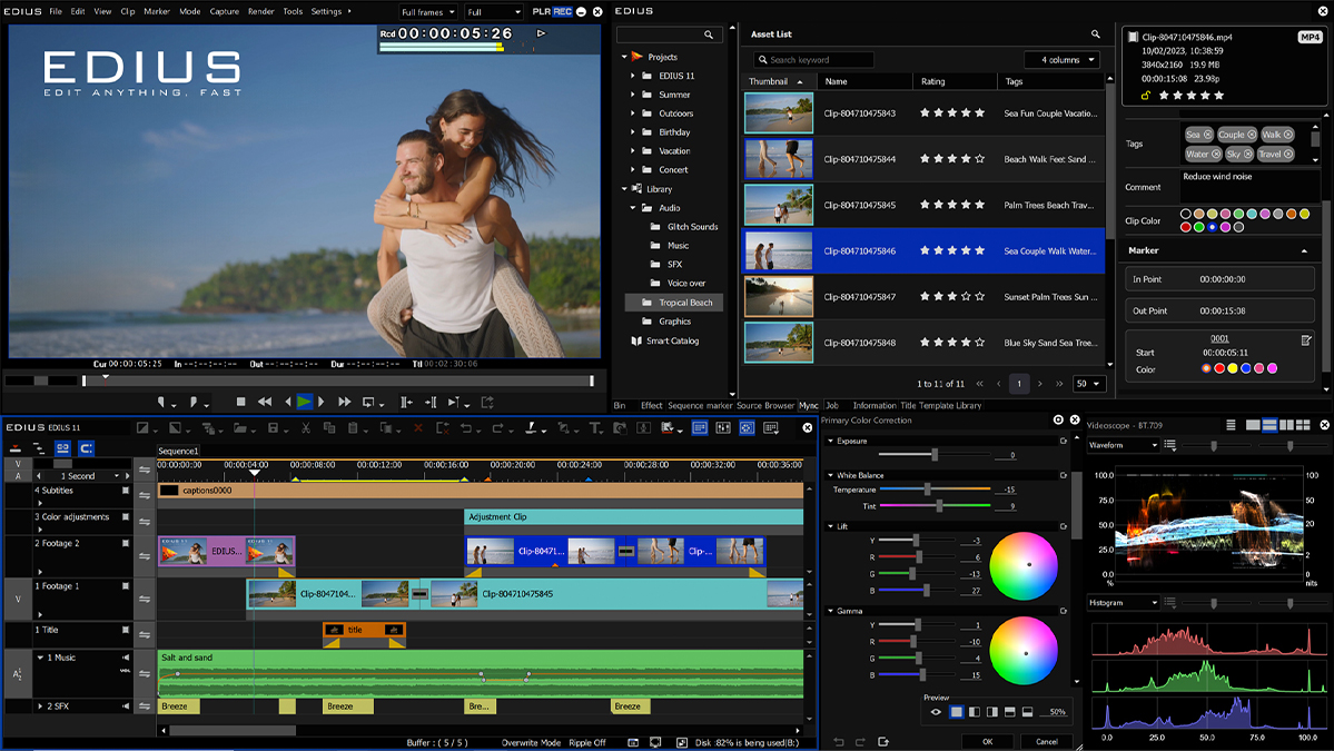 EDIUS Screenshot Main