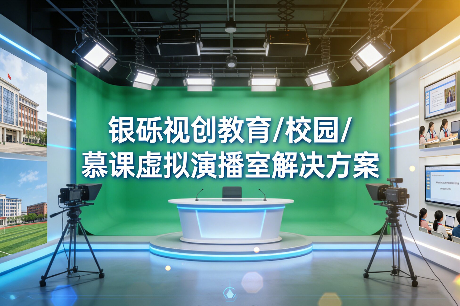 教育慕课虚拟演播室